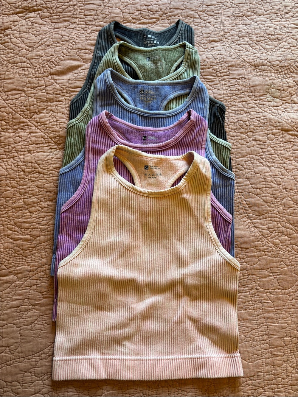 Ribbed Crop Tank Top pack of 5